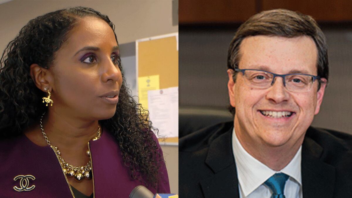 Yolanda Martin (L) and John Barker (R)