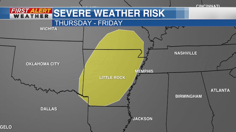 Severe Weather Risk for Thursday-Friday