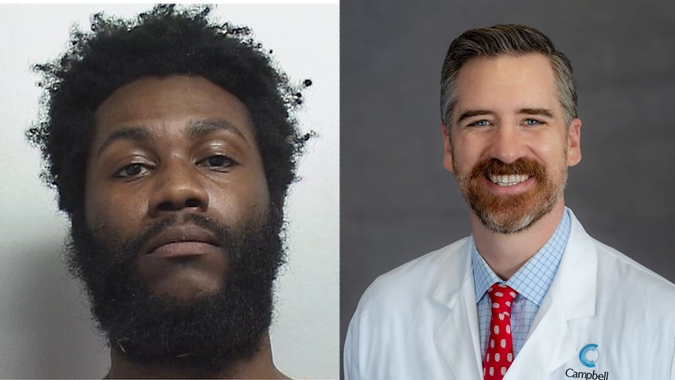 Larry Pickens (L) and Dr. Benjamin Mauck (R)