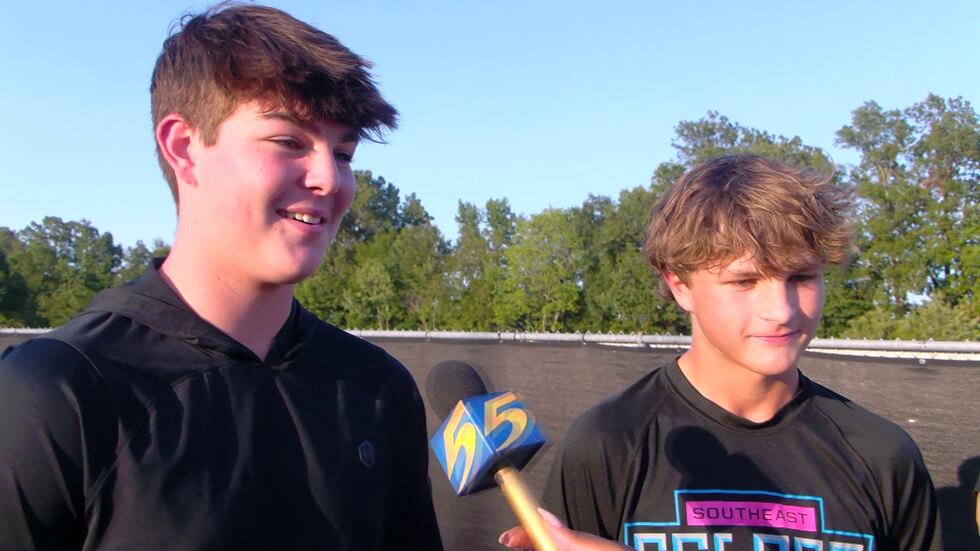 Quinn Showalter and Rollin Crose, sophomores at St. George's Independent School
