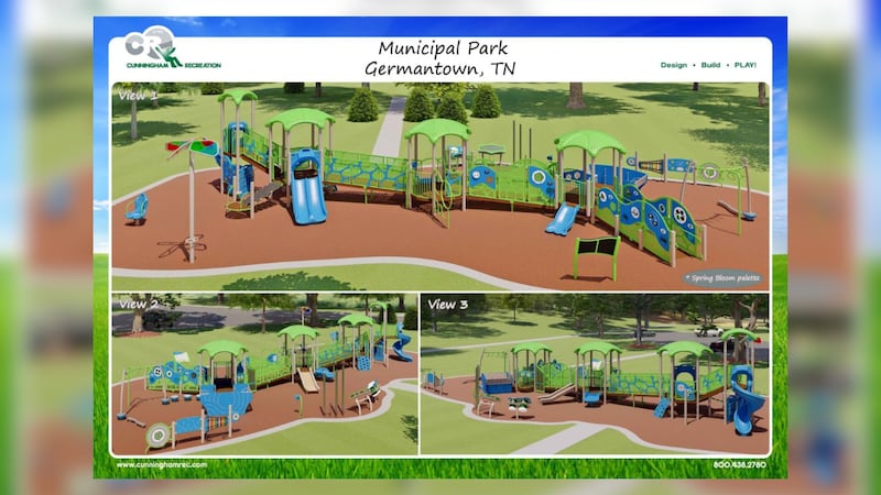 Mockup for new Municipal Playground