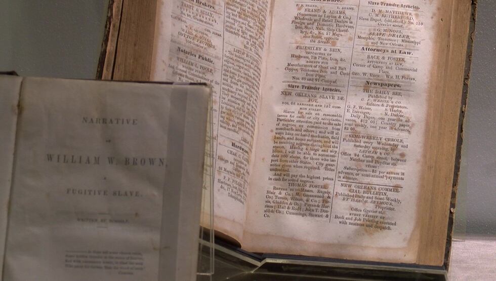 Artifact from the new exhibit (Source: WMC Action News 5)