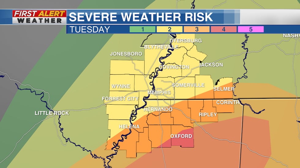 Severe Weather Risk Tuesday Nov 29, 2022