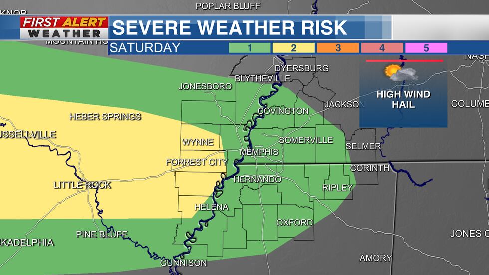 Severe Weather Risk Saturday