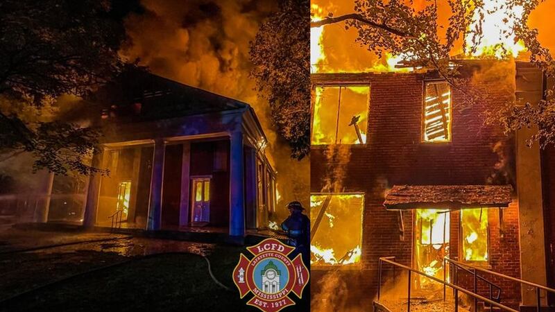 Church burned down in Lafayette Co.
