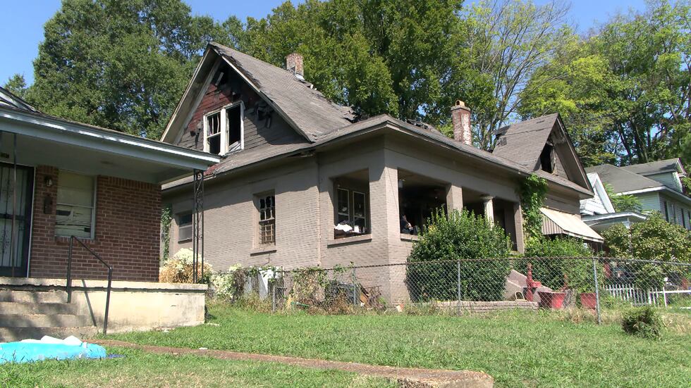 The condemned home on James Street