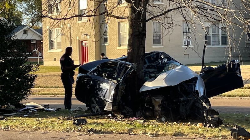 The scene on Jackson Avenue.