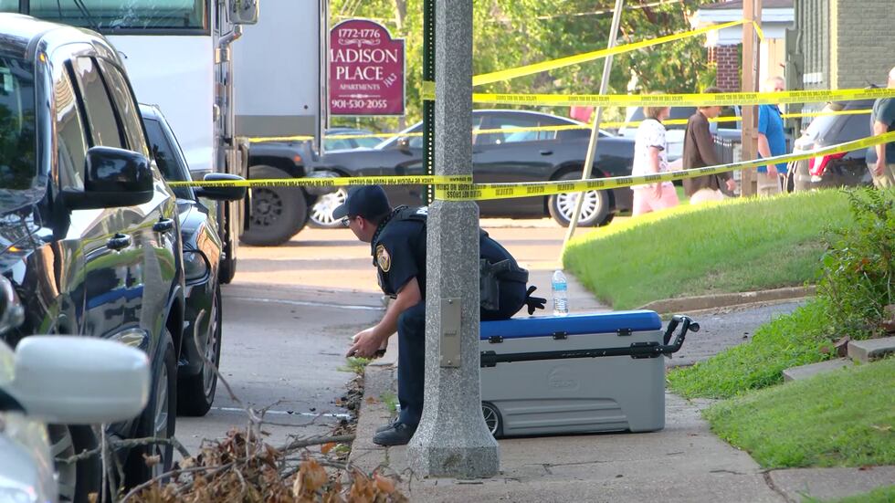The scene at Madison Avenue and Auburndale Street