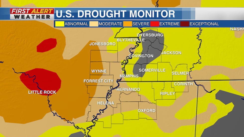 Drought Monitor as of October 8, 2022