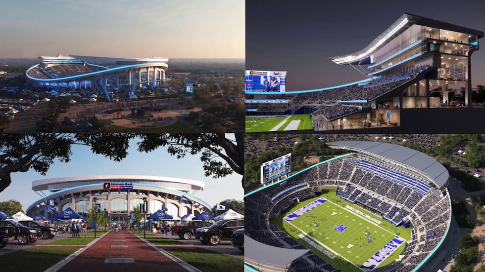 Simmons Bank Liberty Stadium renovation mockups