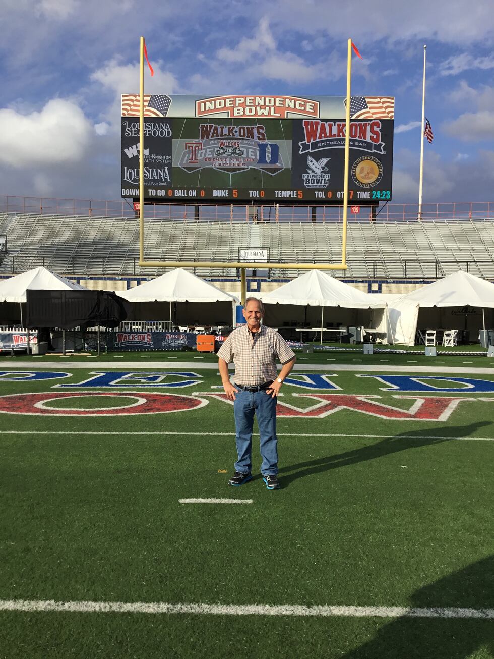 Chef John Folse at the 2018 Walk-On's Independence Bowl