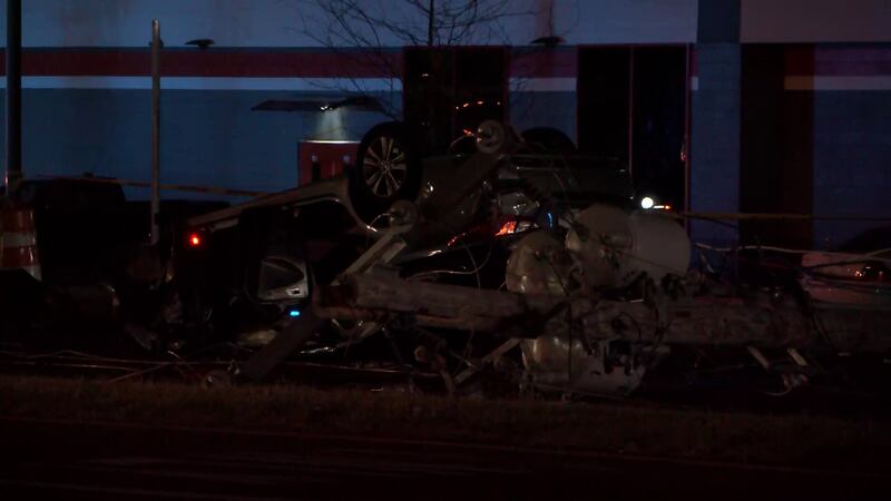 The scene at East Shelby Drive and Elvis Presley Boulevard