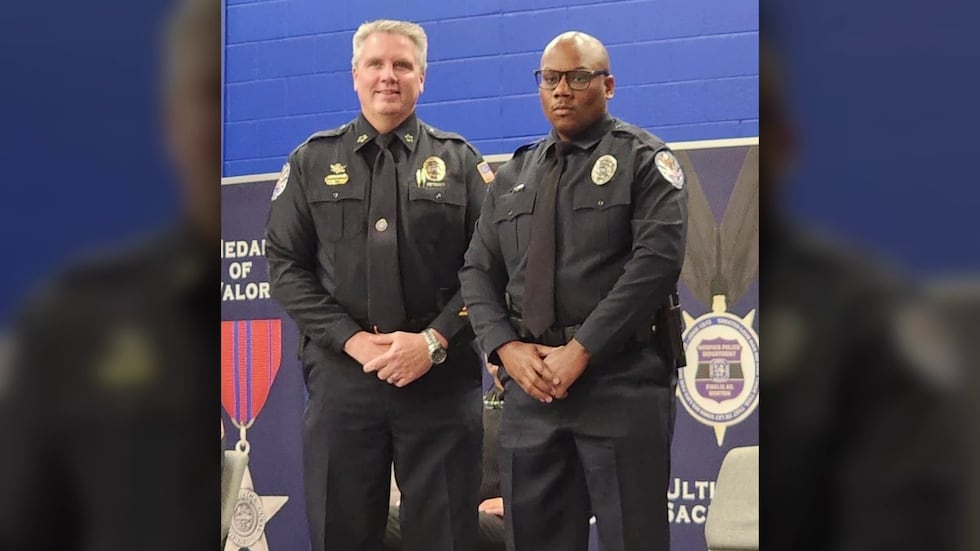 Collierville Police Chief Dale Lane and former Officer DeMario Pree