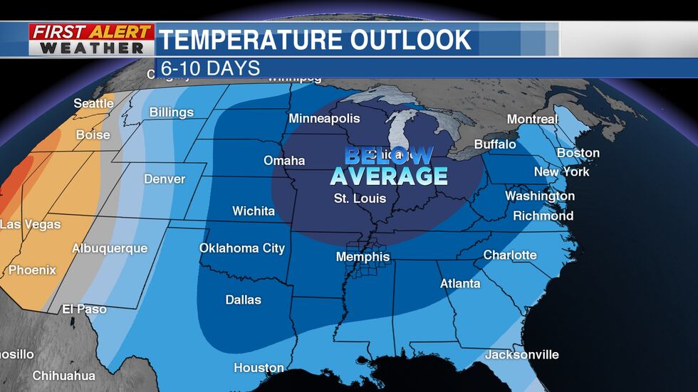 Below average conditions likely for a good portions of the United States, including the...