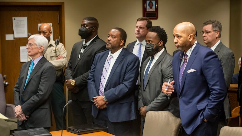The former Memphis police officers accused of murder in the death of Tyre Nichols appear with...
