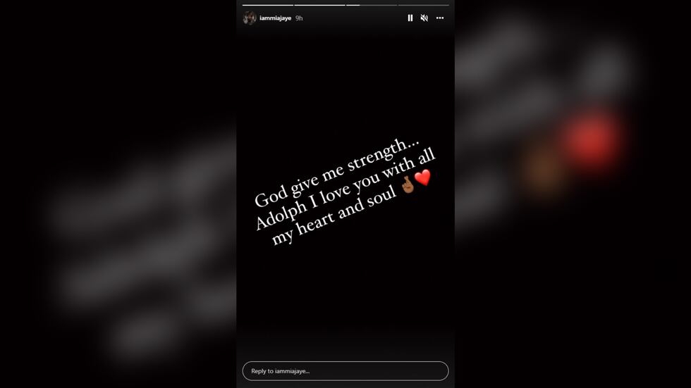 Mia Jaye Instagram story on Dolph's murder